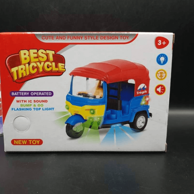 Auto Rickshaw with Lights and Music